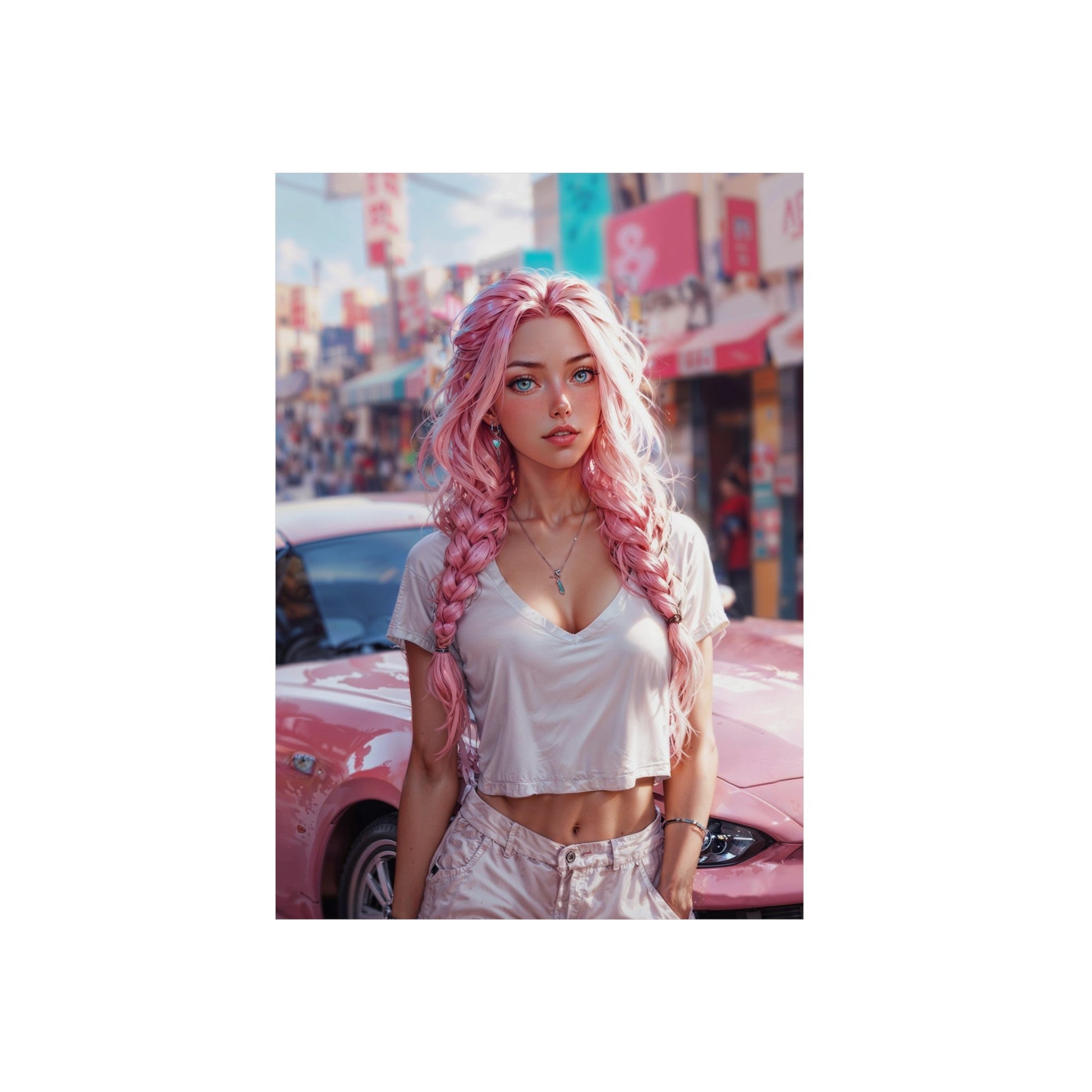 Metal Print - Bubblegum Drive - LucyKay store