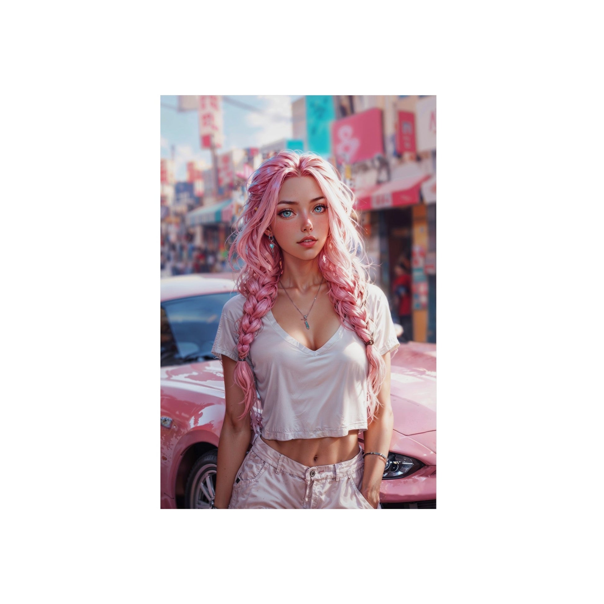 Metal Print - Bubblegum Drive - LucyKay store