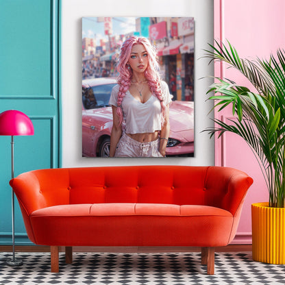 Metal Print - Bubblegum Drive - LucyKay store