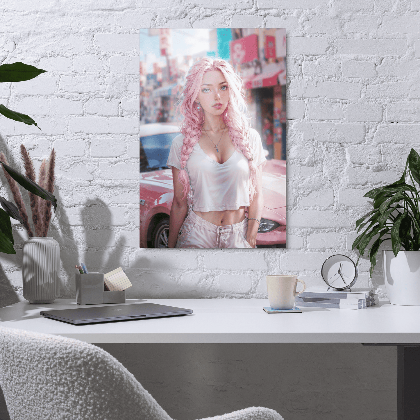 Metal Print - Bubblegum Drive - LucyKay store