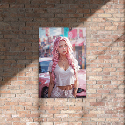 Metal Print - Bubblegum Drive - LucyKay store