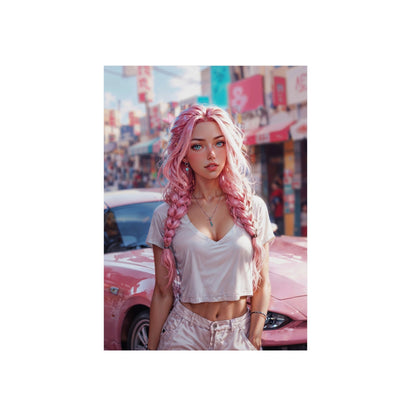 Metal Print - Bubblegum Drive - LucyKay store