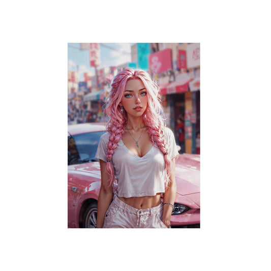 Metal Print - Bubblegum Drive - LucyKay store