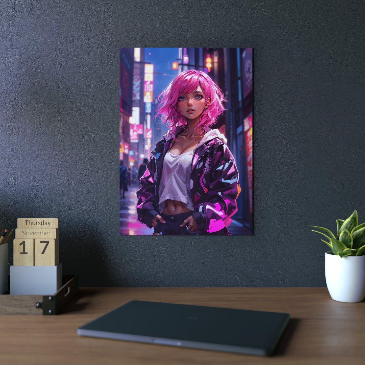 Metal Print - Magenta Muse - LucyKay store