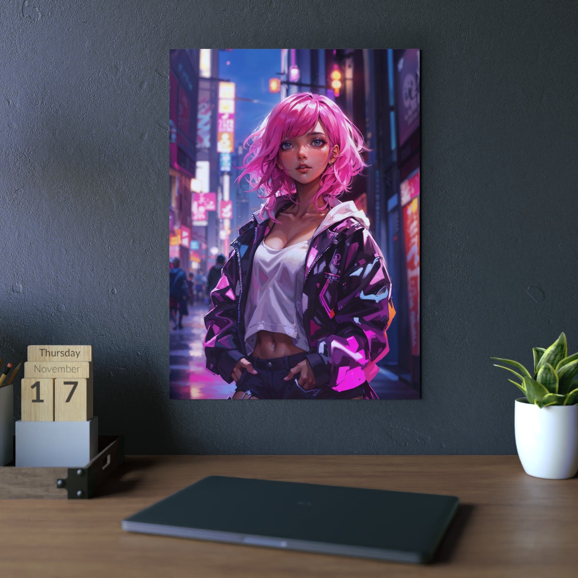 Metal Print - Magenta Muse - LucyKay store