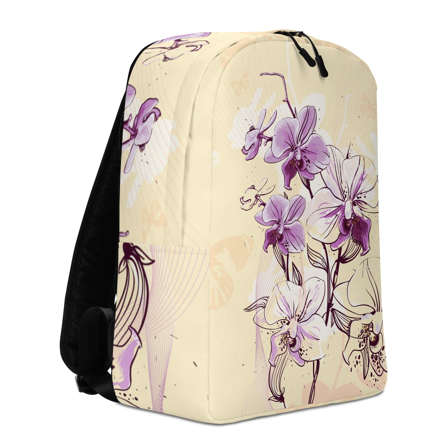 Minimalist Backpack - Orchid Flower - LucyKay store