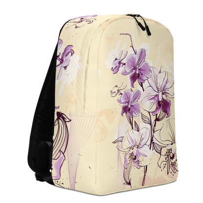 Minimalist Backpack - Orchid Flower - LucyKay store