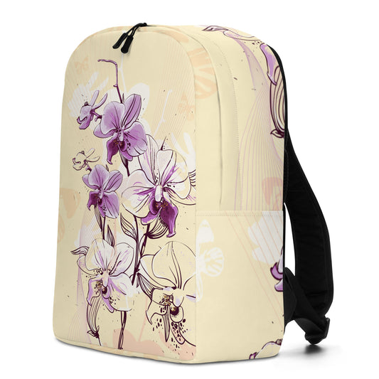Minimalist Backpack - Orchid Flower - LucyKay store