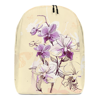 Minimalist Backpack - Orchid Flower - LucyKay store