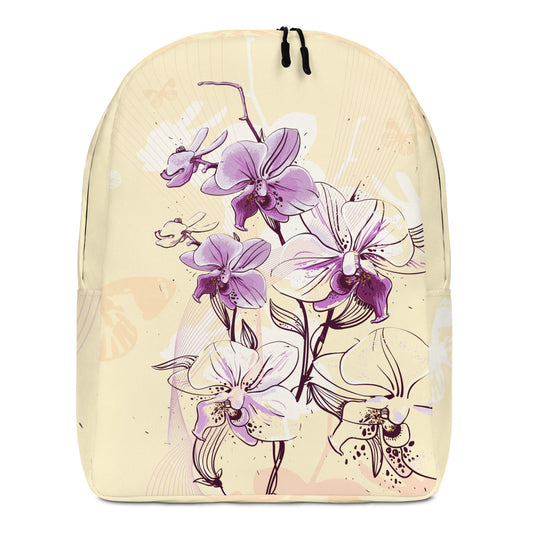 Minimalist Backpack - Orchid Flower - LucyKay store