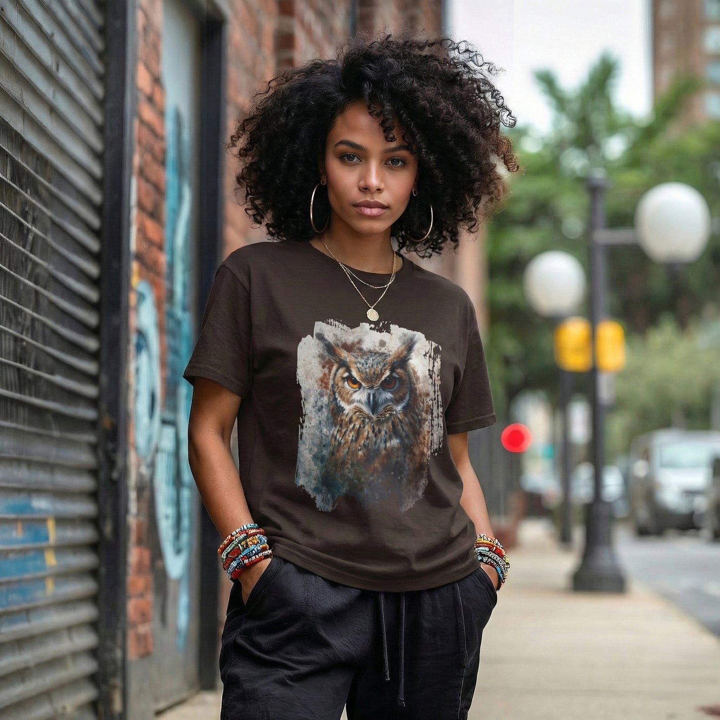 Watercolor Owl T-Shirt Unisex - Enchanting Art Softstyle Tee - LucyKay store