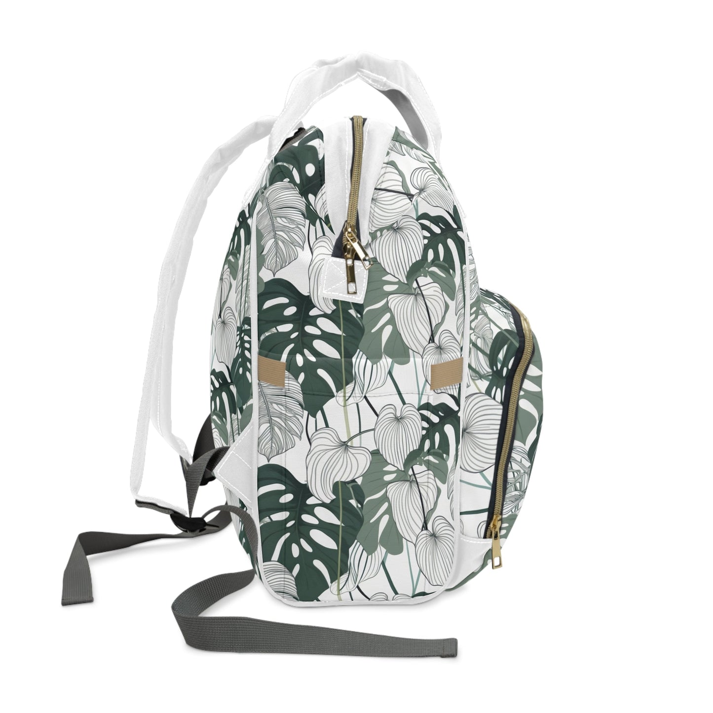 Multifunctional Backpack - Tropical Leaves pattern - LucyKay store