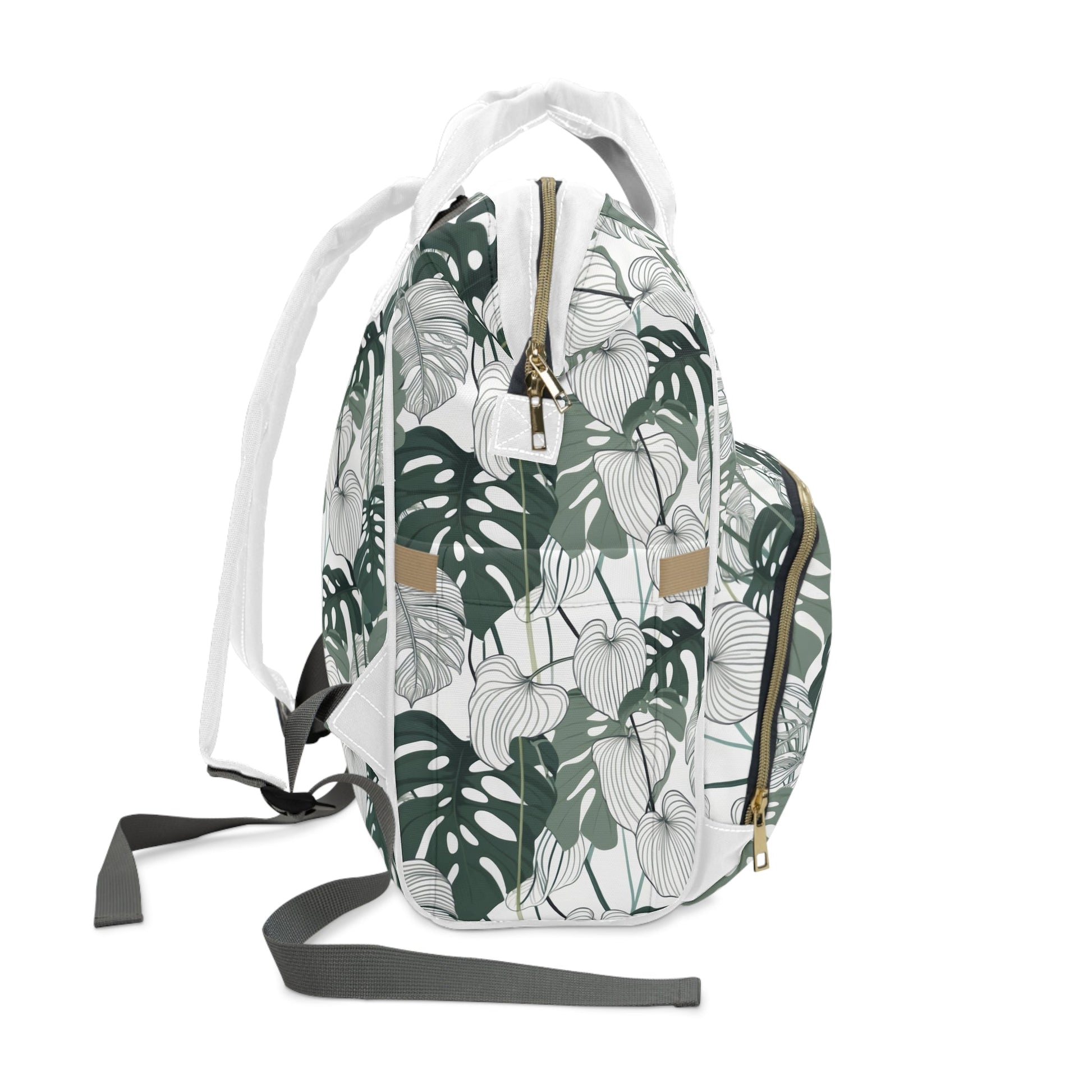 Multifunctional Backpack - Tropical Leaves pattern - LucyKay store