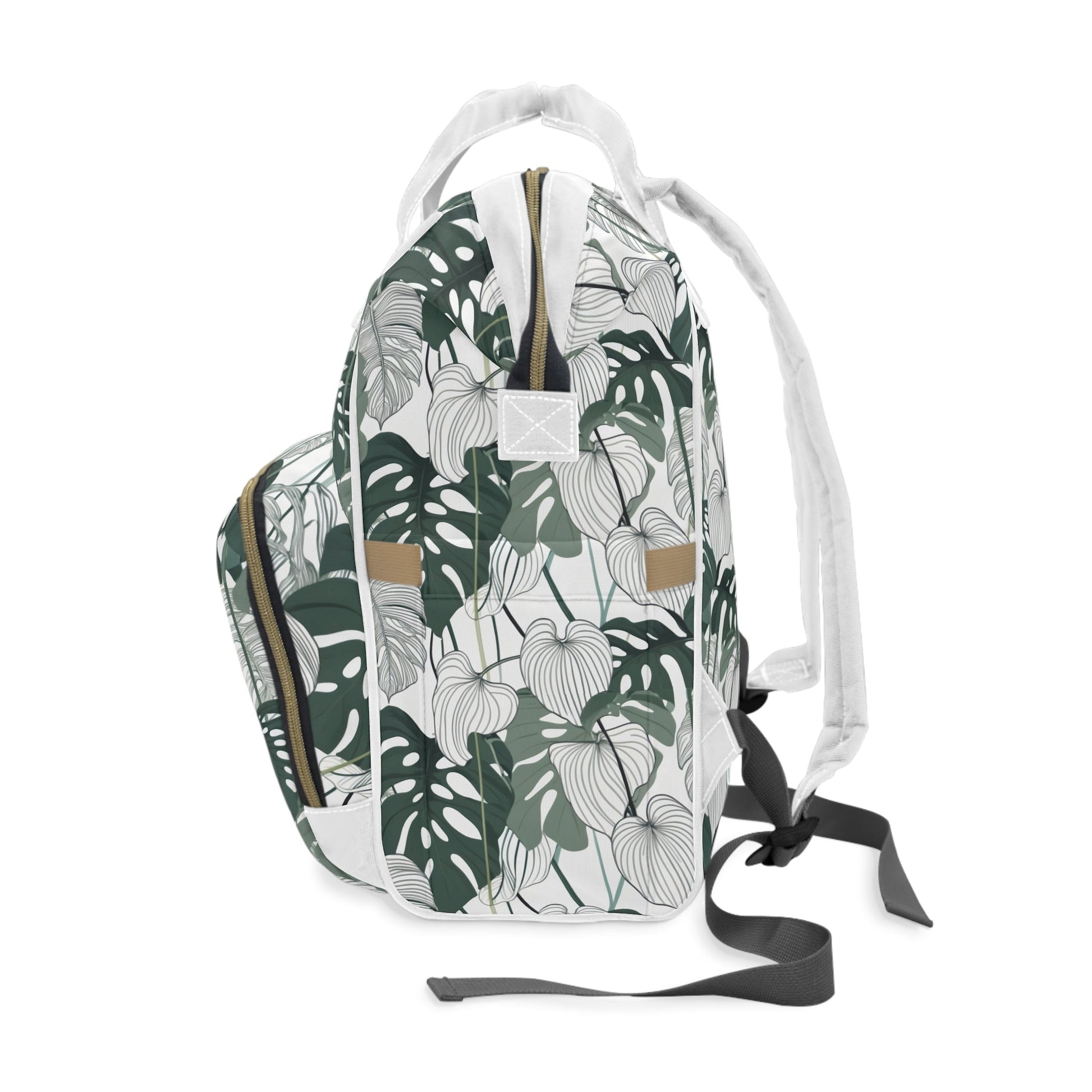 Multifunctional Backpack - Tropical Leaves pattern - LucyKay store