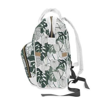 Multifunctional Backpack - Tropical Leaves pattern - LucyKay store
