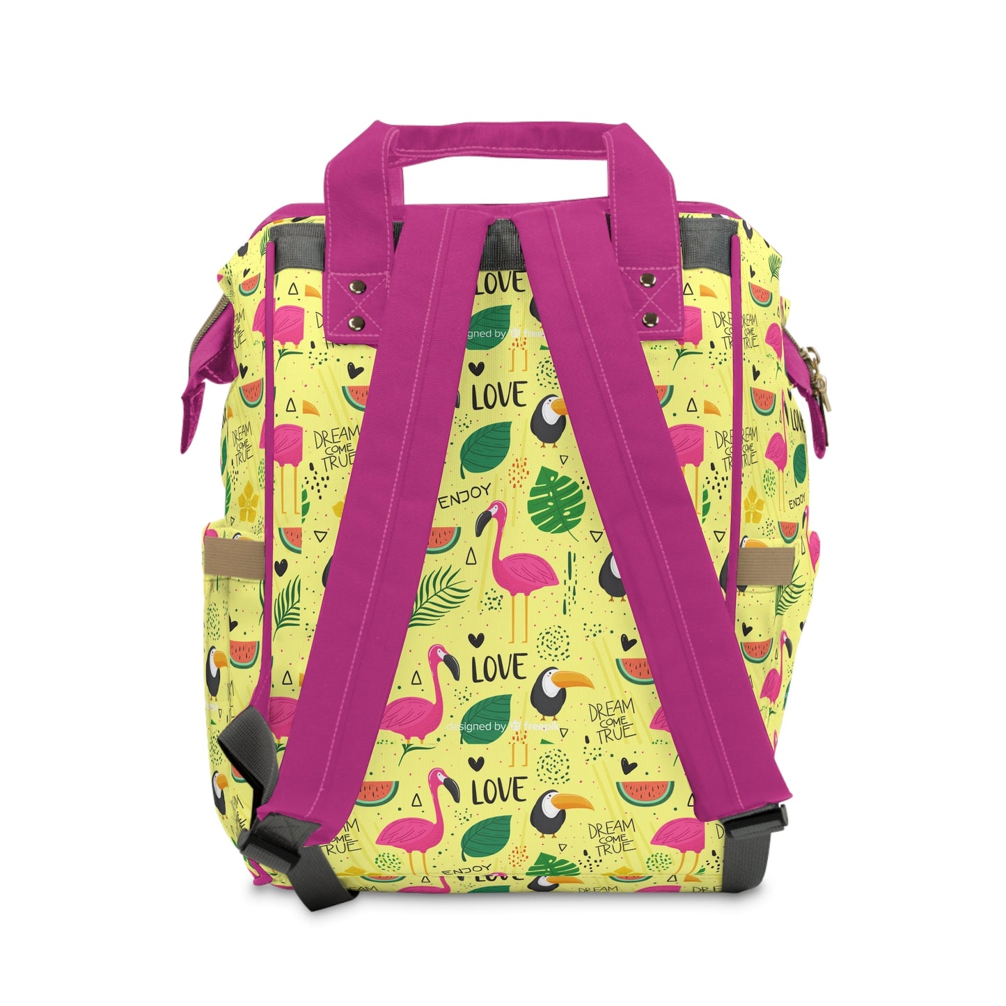 Multifunctional Backpack with Cute Flamenco Pattern - LucyKay store