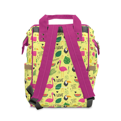 Multifunctional Backpack with Cute Flamenco Pattern - LucyKay store