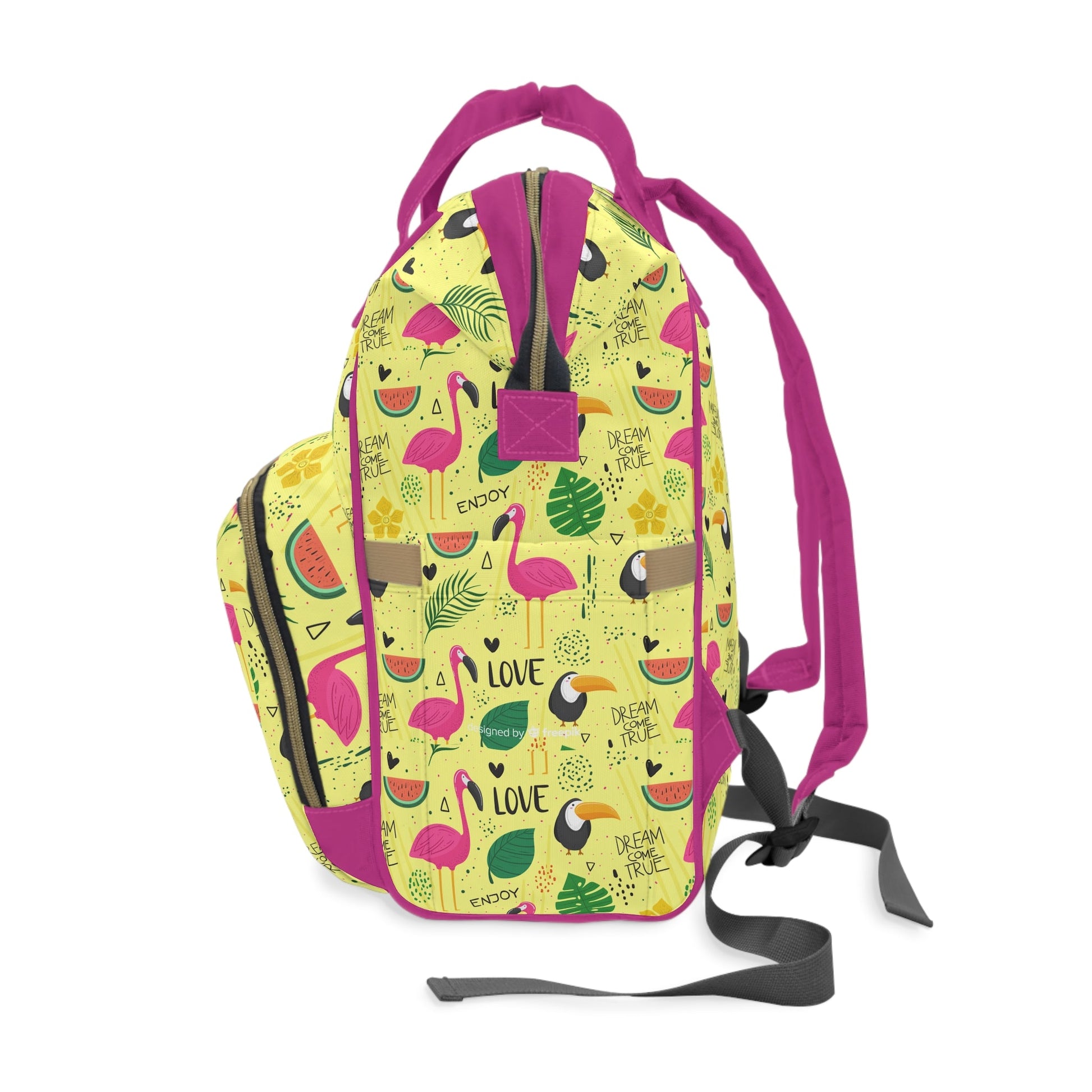 Multifunctional Backpack with Cute Flamenco Pattern - LucyKay store
