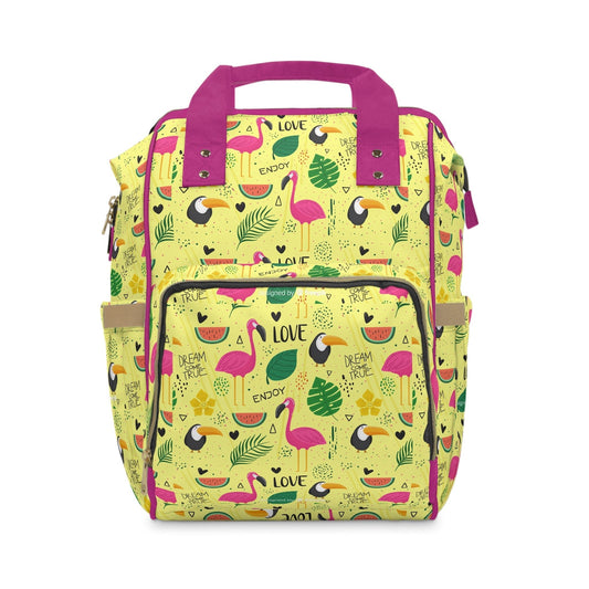 Multifunctional Backpack with Cute Flamenco Pattern - LucyKay store