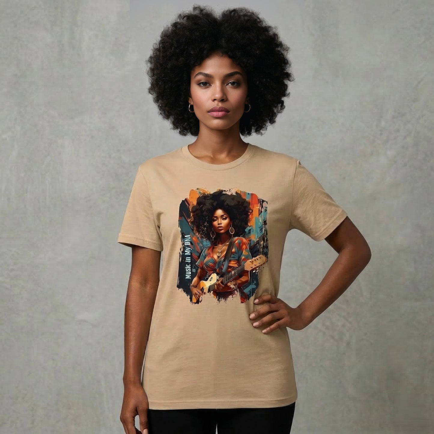 Music in My DNA T-Shirt - Unisex Cotton Graphic Tee - LucyKay store