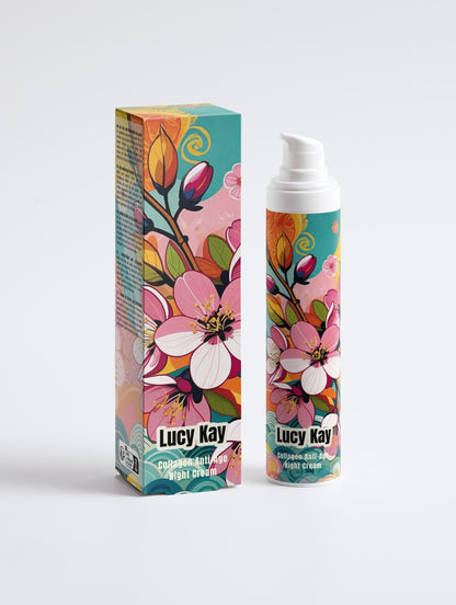 Collagen Anti - Age Night Cream | Deep Hydration & Firming with Shea & Cocoa Butter - LucyKay store