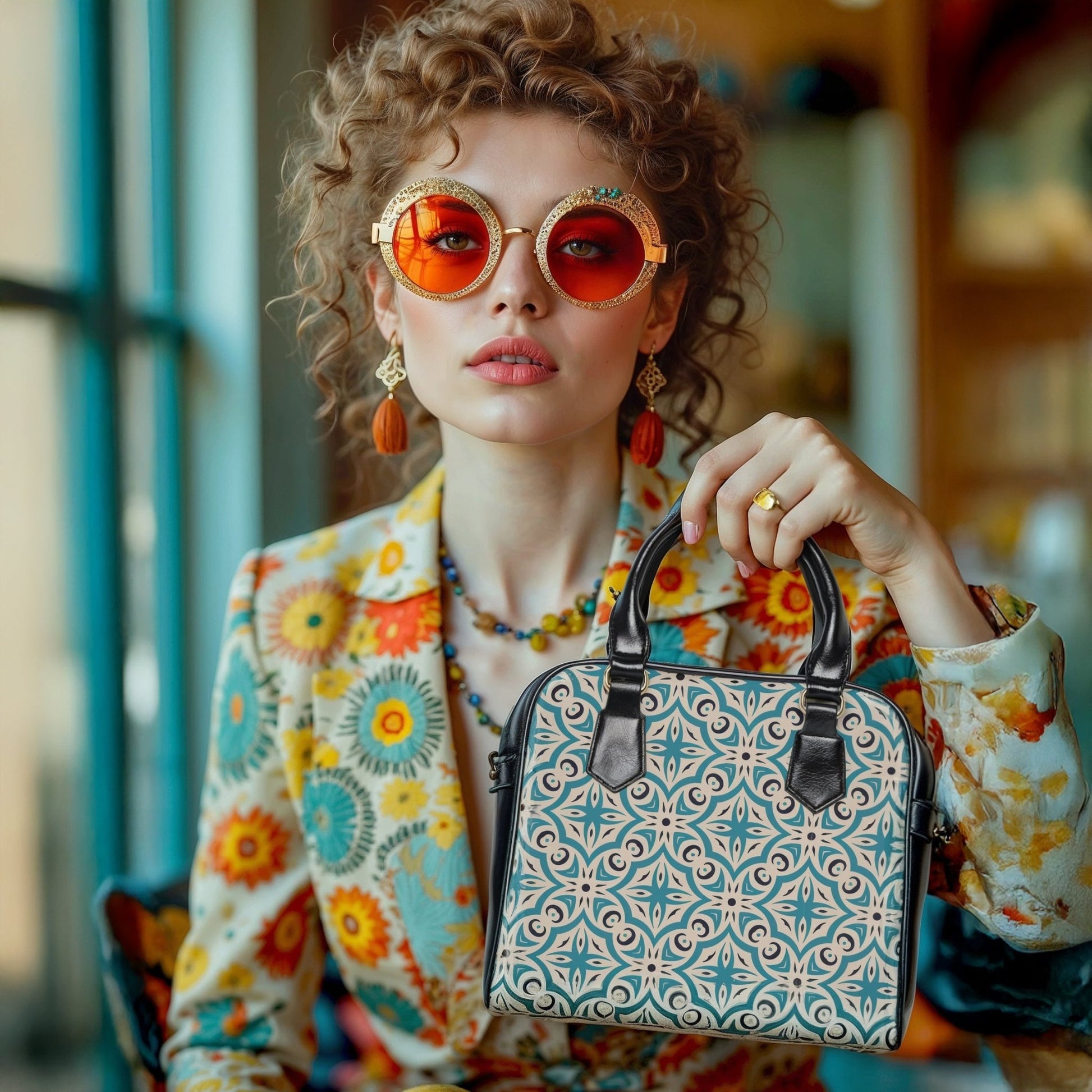 Shoulder Handbag - Vintage Elegance - LucyKay store