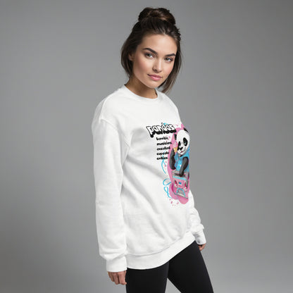 Panda Boombox Sweatshirt | Funny Music Lover Crewneck Gift - LucyKay store