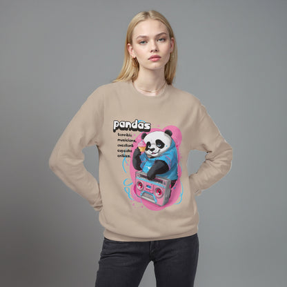 Panda Boombox Sweatshirt | Funny Music Lover Crewneck Gift - LucyKay store