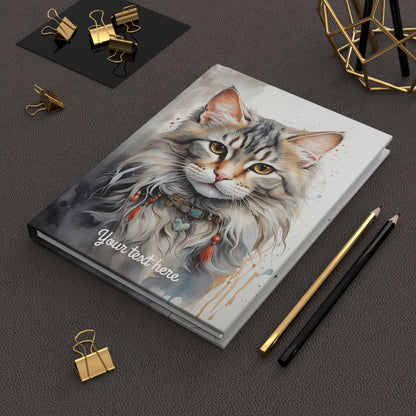 Personalized Hardcover Notebook, Custom Name Diary, A5 - LucyKay store