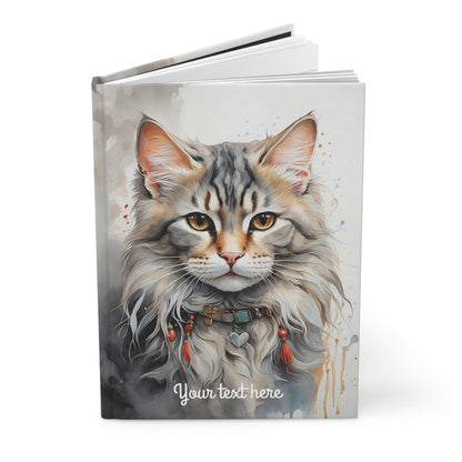 Personalized Hardcover Notebook, Custom Name Diary, A5 - LucyKay store