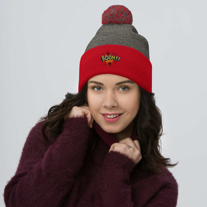 Pom - Pom Beanie - "CRASH!" - LucyKay store
