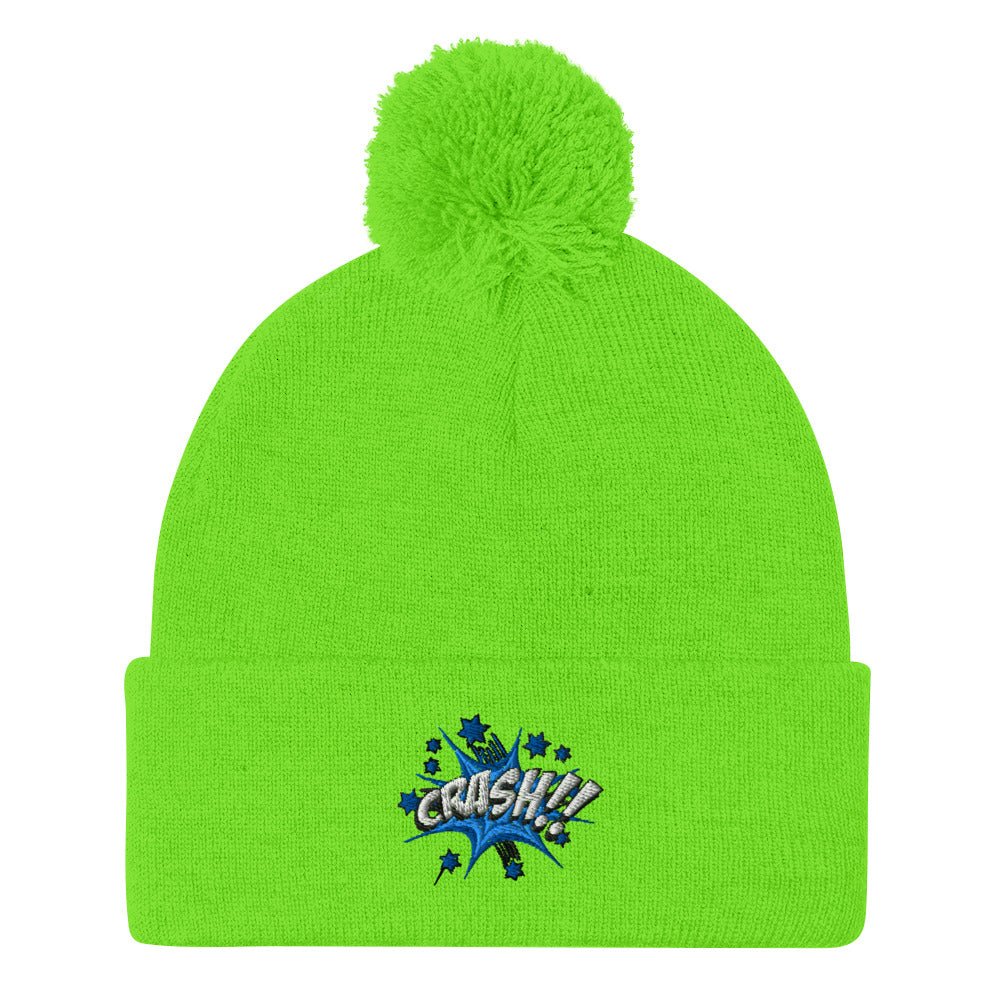 Pom - Pom Beanie - "CRASH!" - LucyKay store