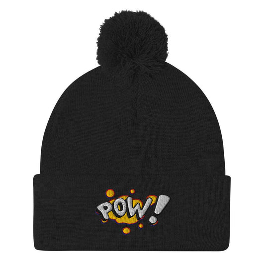 Pom - Pom Beanie - "POW!" - LucyKay store