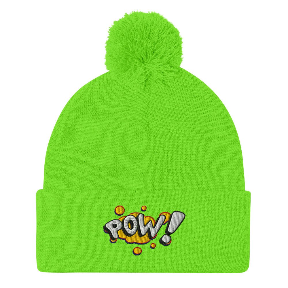 Pom - Pom Beanie - "POW!" - LucyKay store