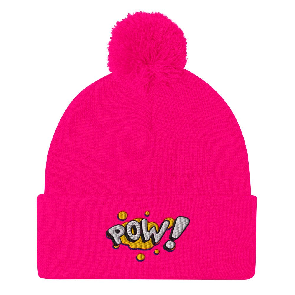 Pom - Pom Beanie - "POW!" - LucyKay store