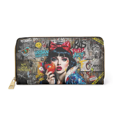 Pop Art Snow White Zipper Wallet | Urban Graffiti Princess - LucyKay store