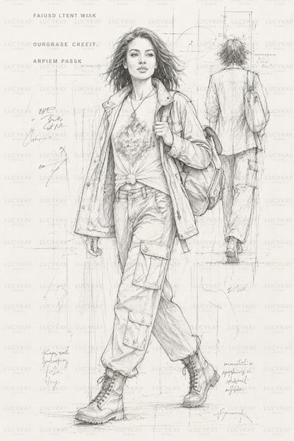 Urban Streetwear Fashion Illustration Bundle