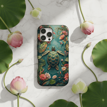 Turtle Floral Phone Case - Sea Turtle MagSafe iPhone Case - LucyKay store