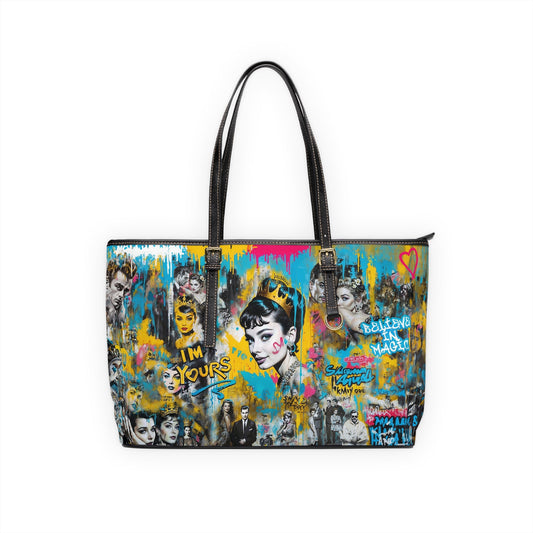 PU Leather Shoulder Bag - Audrey Hepburn - LucyKay store