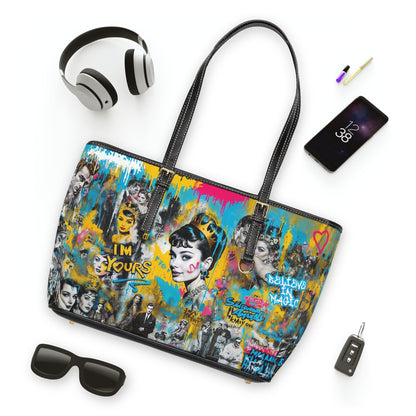 PU Leather Shoulder Bag - Audrey Hepburn - LucyKay store