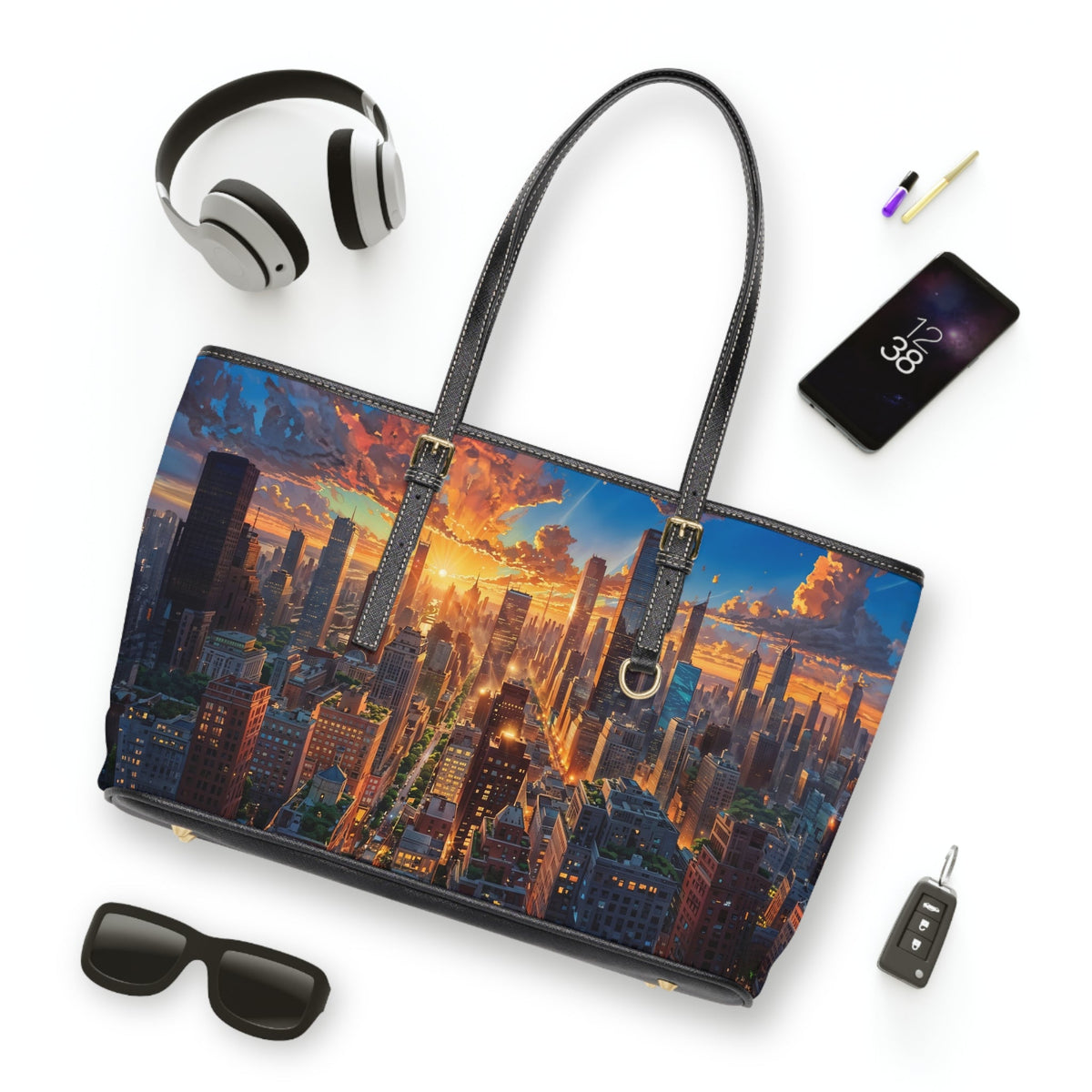 PU Leather Shoulder Bag - City - LucyKay store