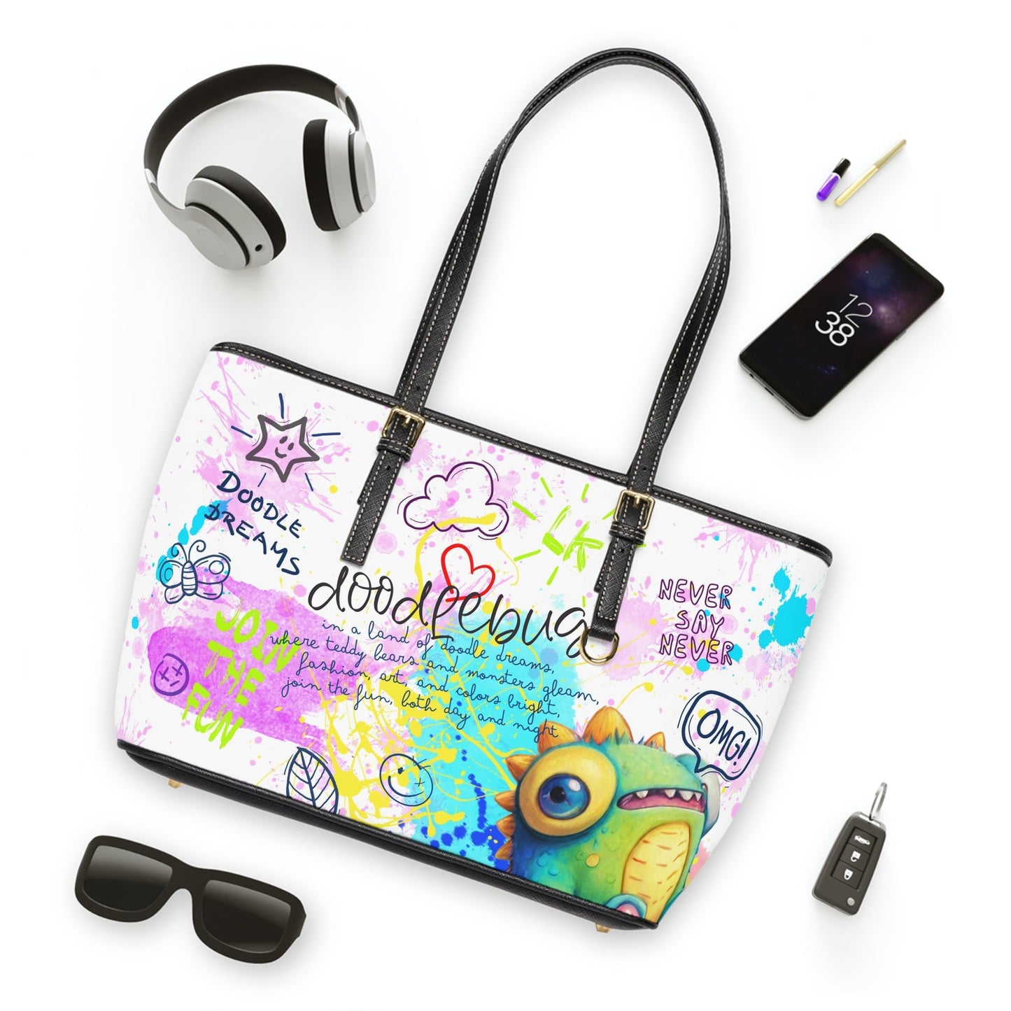 PU Leather Shoulder Bag - Doodlebug - LucyKay store