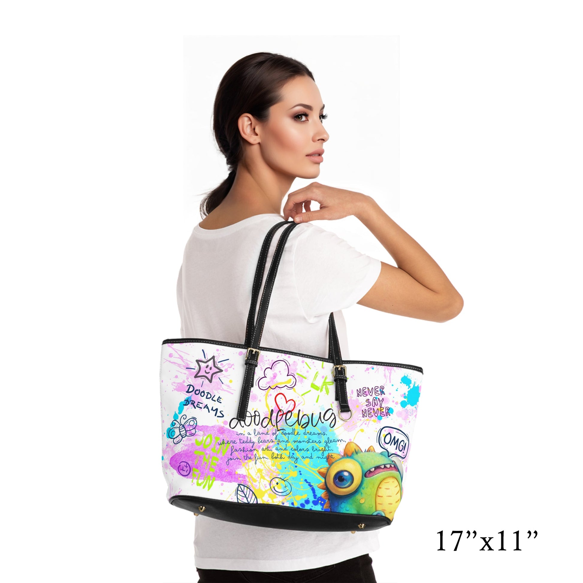 PU Leather Shoulder Bag - Doodlebug - LucyKay store