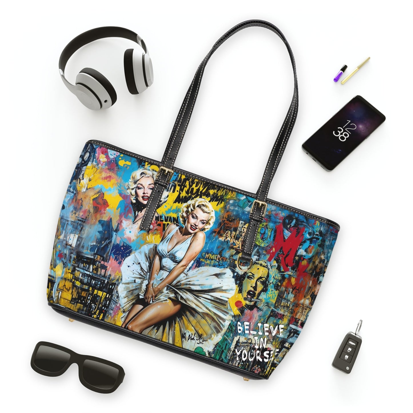 PU Leather Shoulder Bag - Marilyn Monroe - LucyKay store