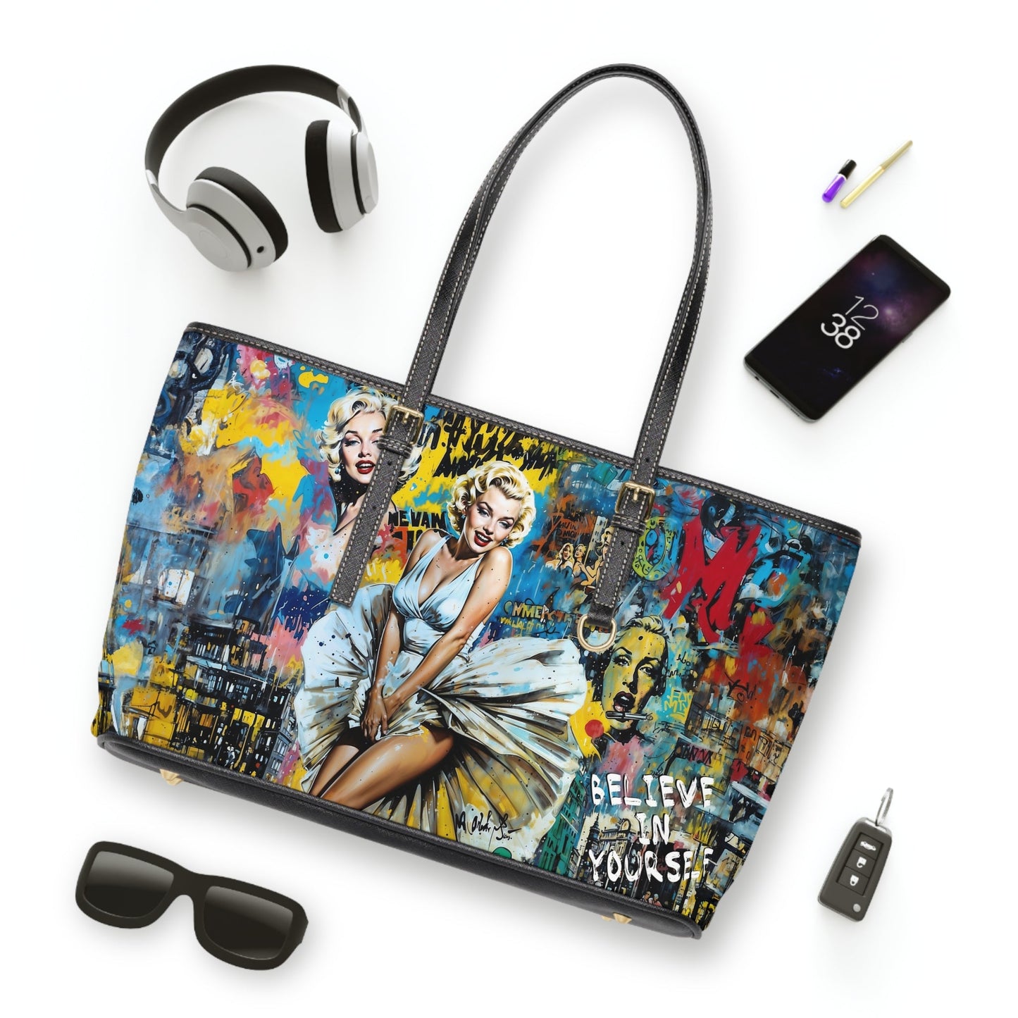 PU Leather Shoulder Bag - Marilyn Monroe - LucyKay store