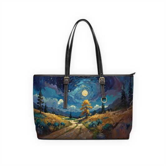 PU Leather Shoulder Bag - Vincent Van Gogh Style - LucyKay store