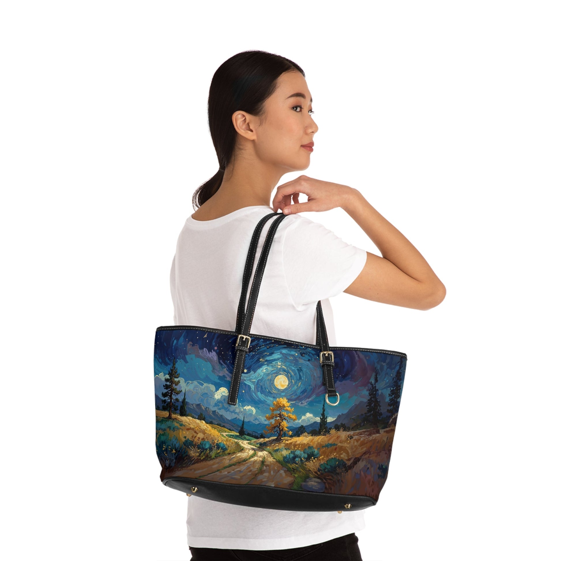 PU Leather Shoulder Bag - Vincent Van Gogh Style - LucyKay store
