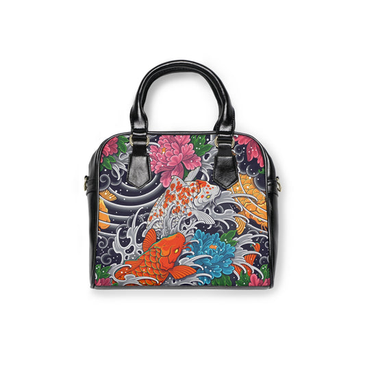 PU LeatherShoulder Handbag - Japanese Art - LucyKay store