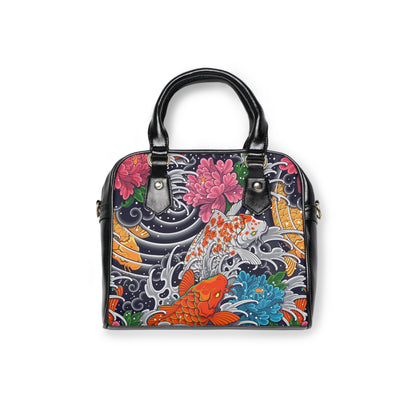 PU LeatherShoulder Handbag - Japanese Art - LucyKay store