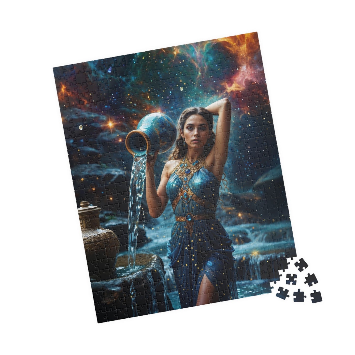 Puzzle - Aquarius Zodiac Artwork - LucyKay store